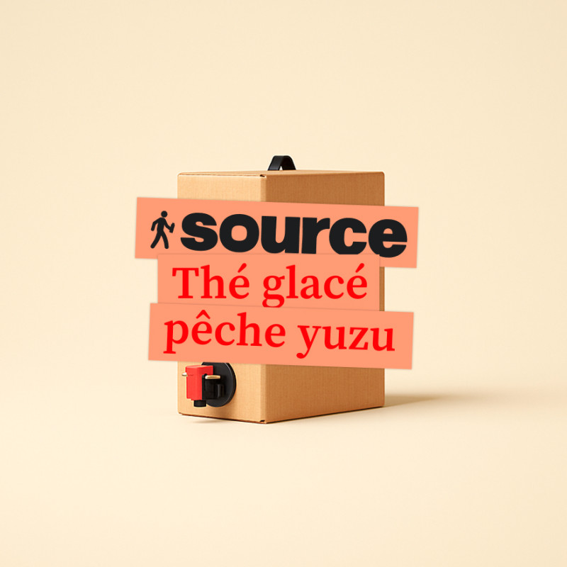 Thé glacé pêche yuzu Source - 3L
