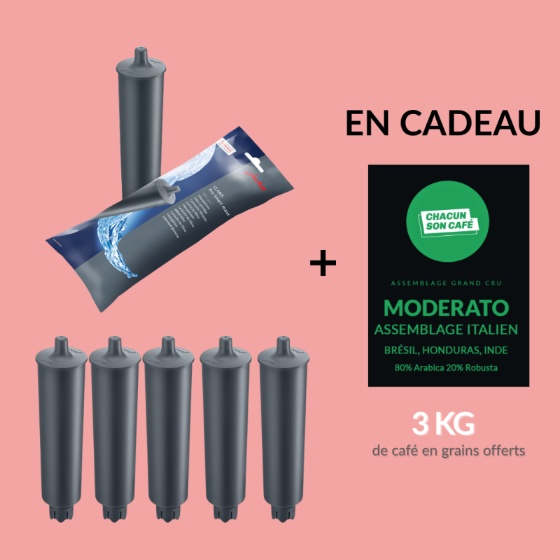 Lot 6× Cartouches Jura Claris Pro Maxi + 3 kg de café offert